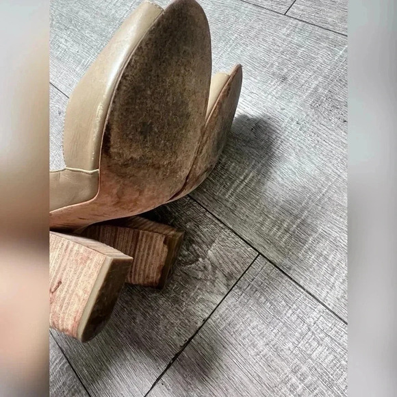 Pierre Hardy Peep Toe Block Nude Heels Size 9 $780 - Picture 3 of 4